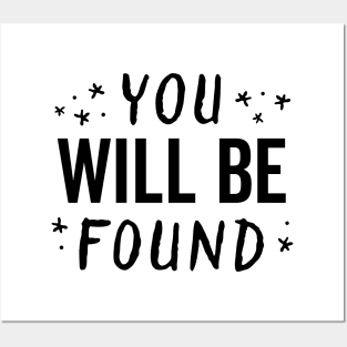 You Will Be Found Handwritten Glow Star Motivation Posters and Art